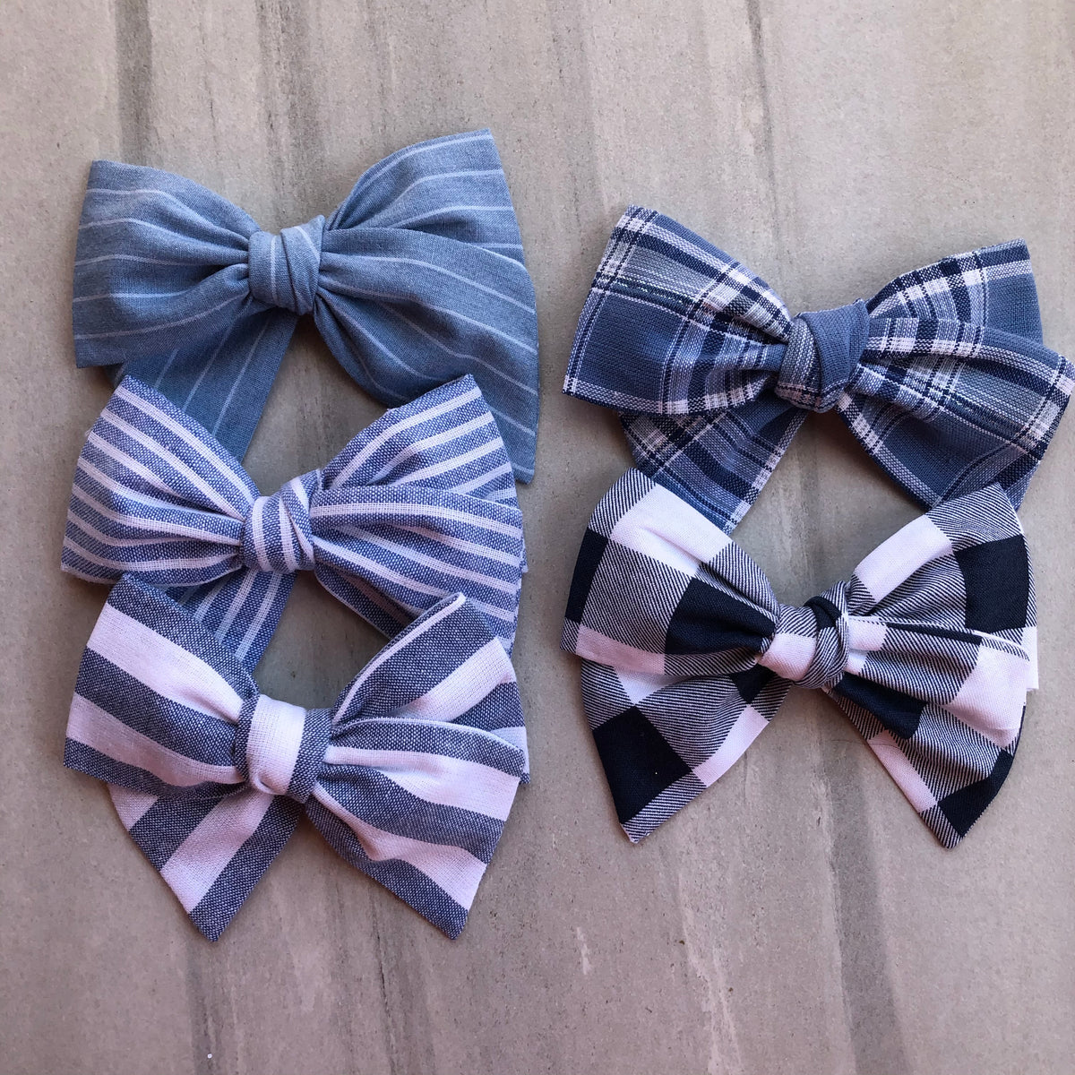 Denim Bow tie / Blue Jean Patches / Shades of Navy Blue / A Little Bit –  Bow Tie Expressions