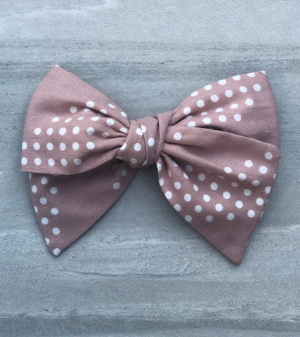 Gold Polka Dots Collection Rose and White