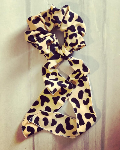 Oversized scrunchies collection cheetah